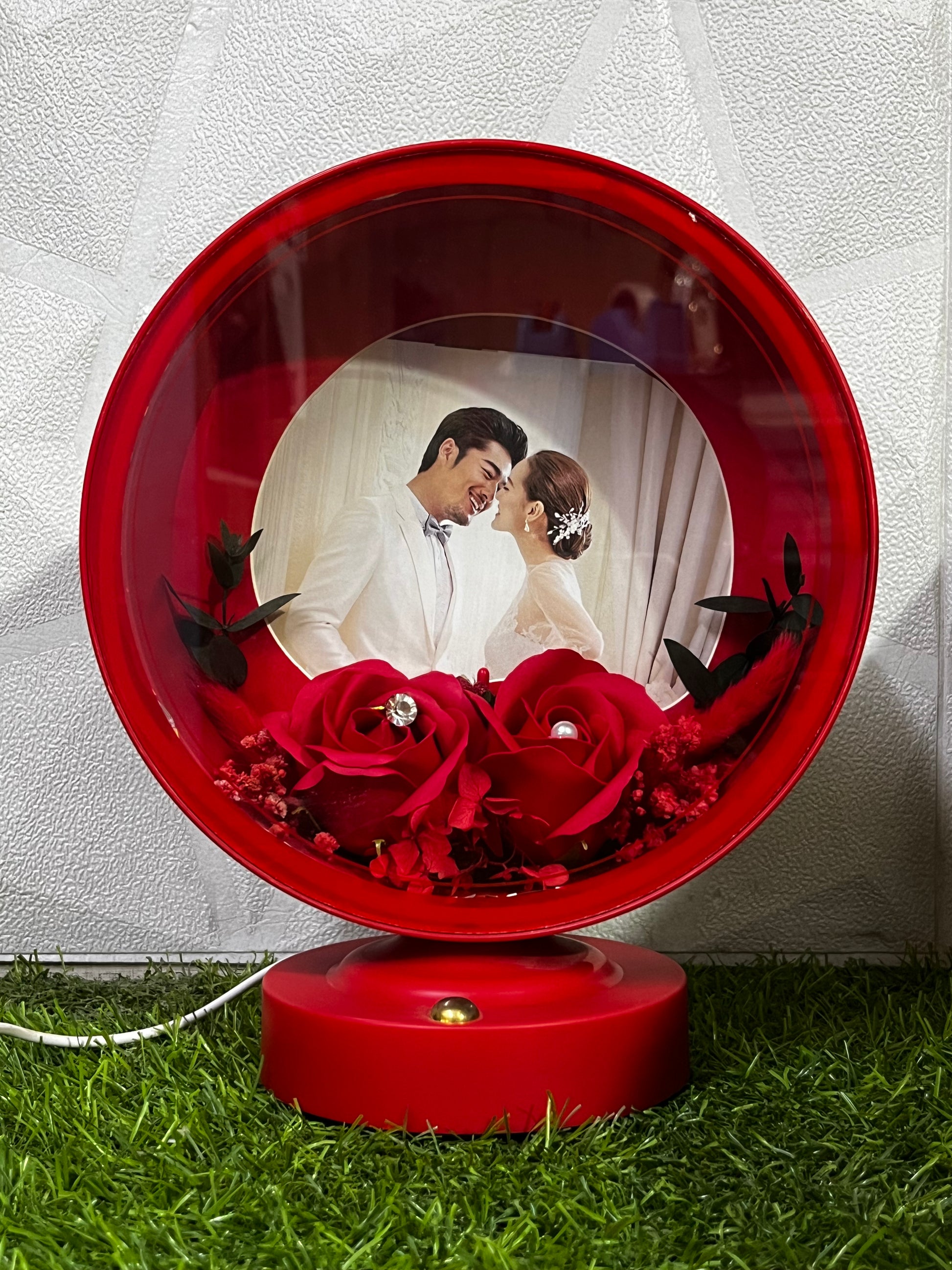 Red LED Touch Sensor Photo Frame – Personalized Gift