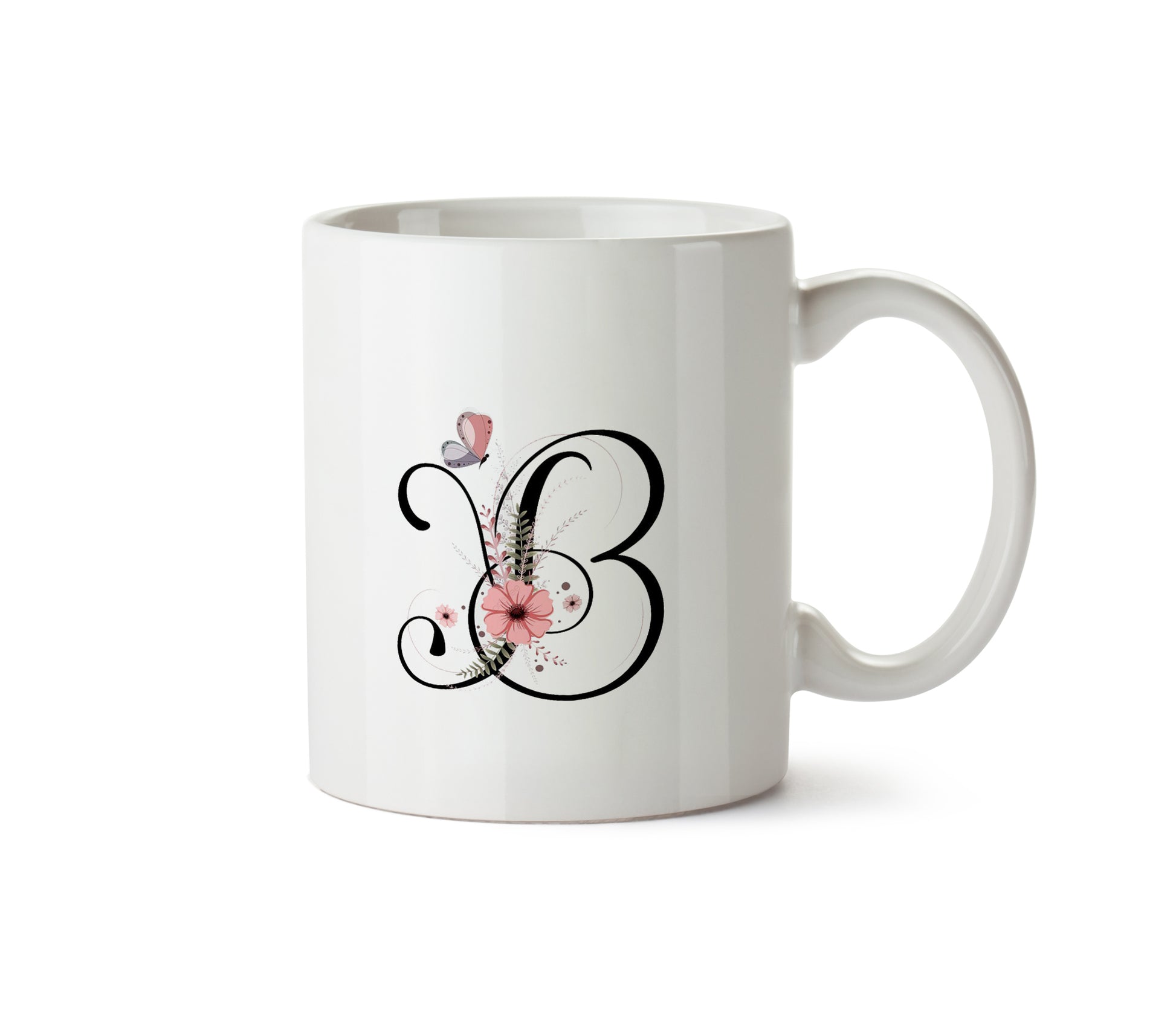 Alphabet Letter Mug – B | Personalized Ceramic Coffee Mug