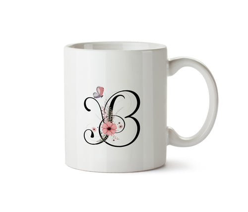 Alphabet Letter Mug – B | Personalized Ceramic Coffee Mug