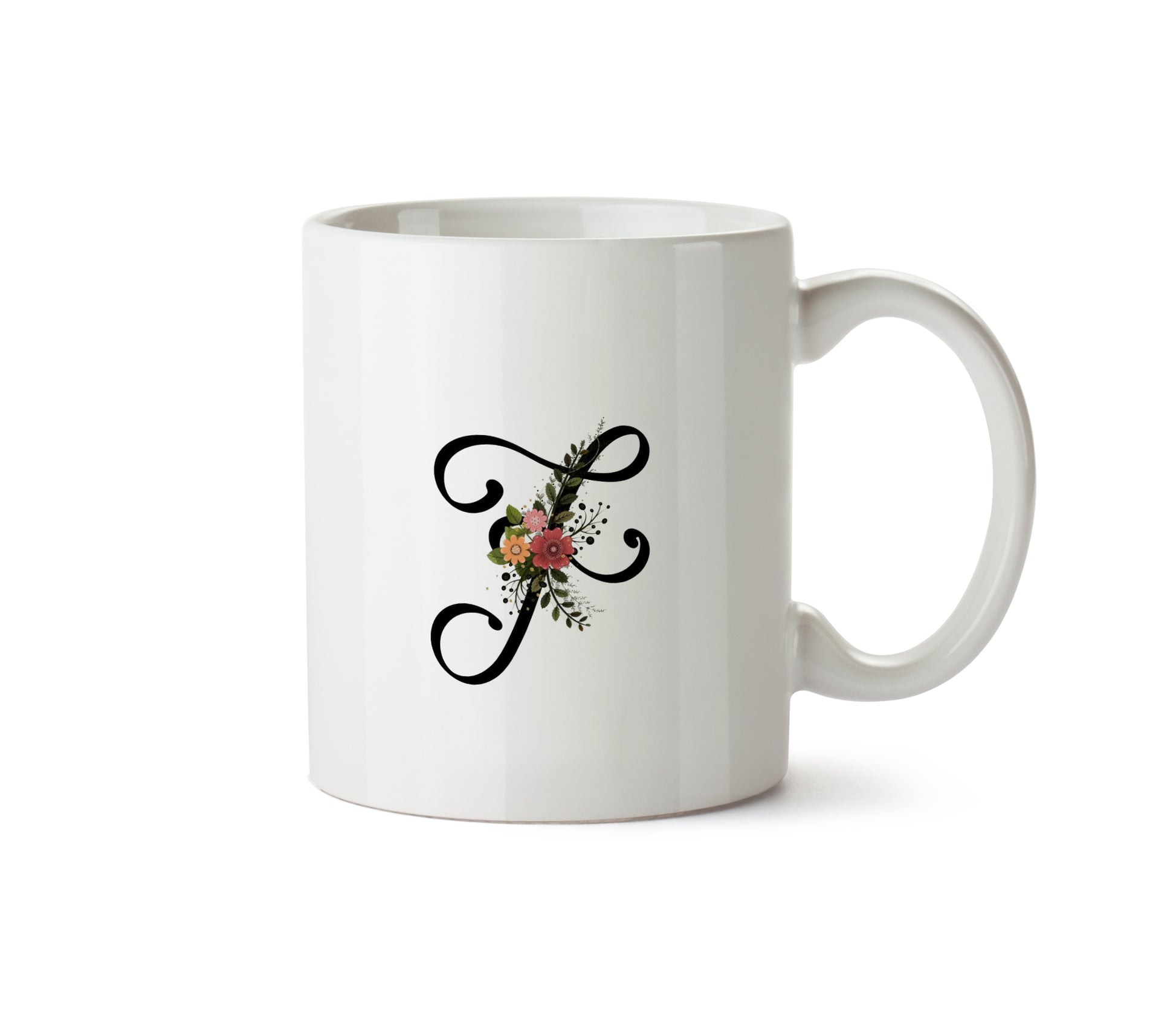 Alphabet Letter Mug – F | Trendy Personalized Letter Mug