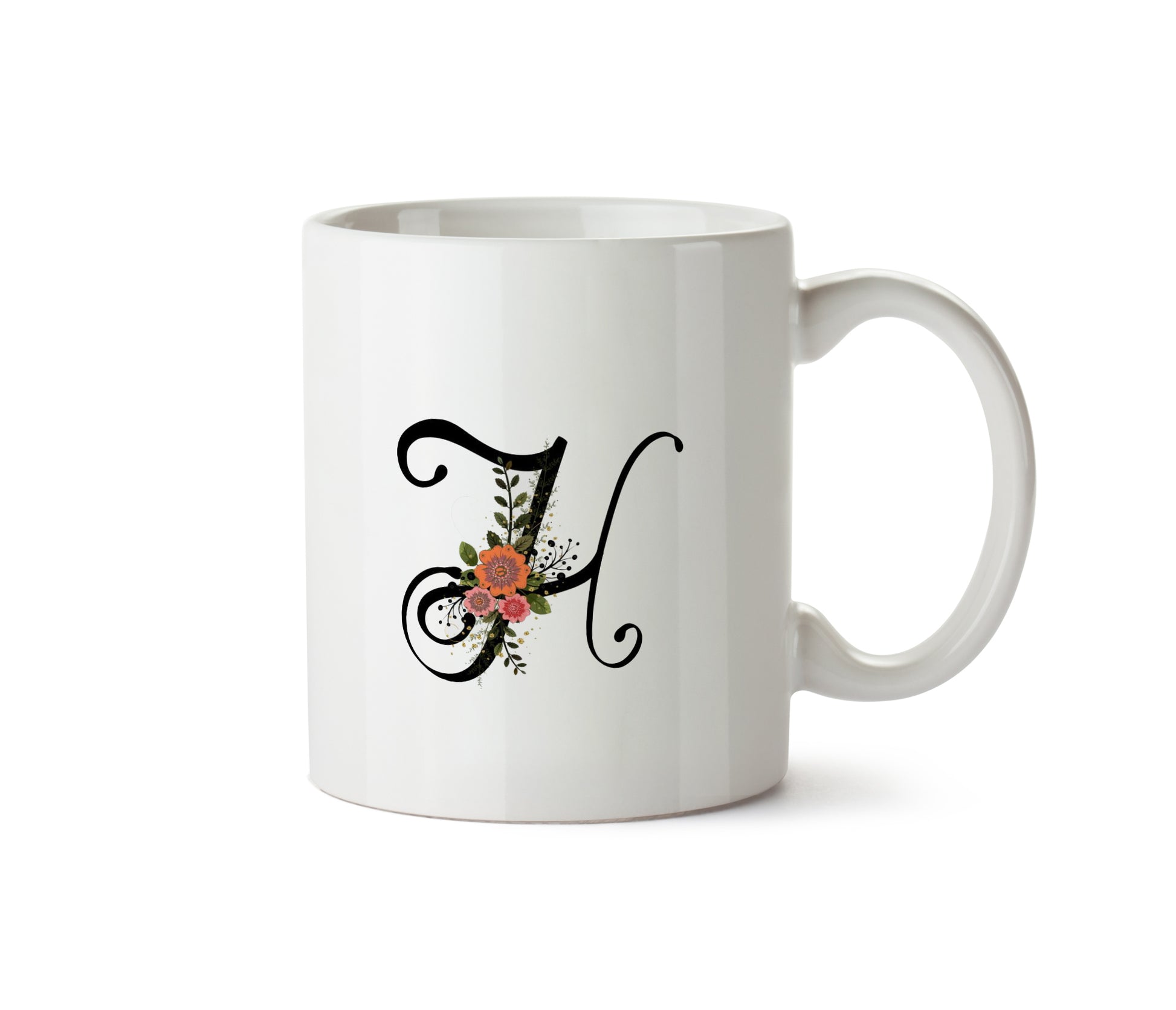 Alphabet Letter Mug – H | Bold & Beautiful Initial Coffee Mug
